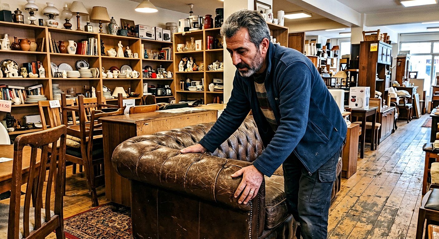 Kanepenin döşemesini düzenleyen kişi
