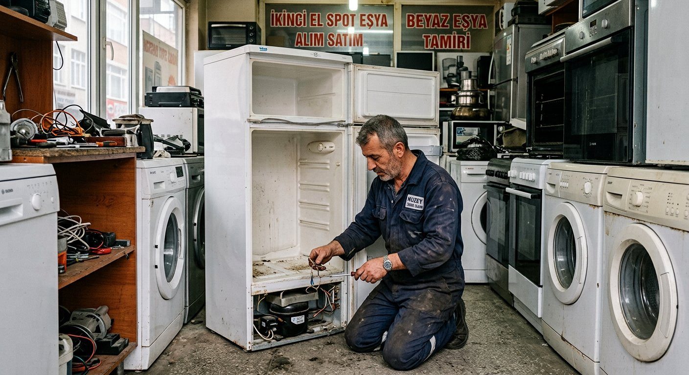 Buzdolabının iç bölümünü inceleyen kişi